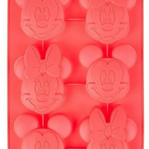 New disney christmas mickey and minnie mouse holiday  silicone 6 mold holes - Picture 3 of 4